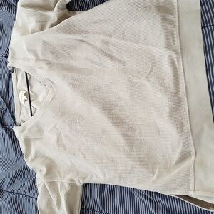 Thread & Supply Beige V-Neck Sweater